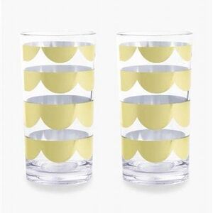 🎄5/$50🎄New! Kate Spade Acrylic Highball Glasses